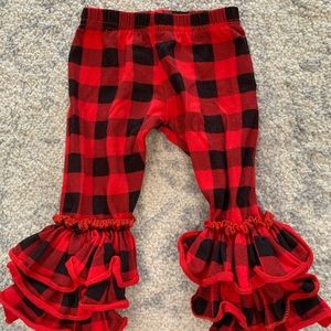Buffalo plaid baby girls boutique ruffle bottoms